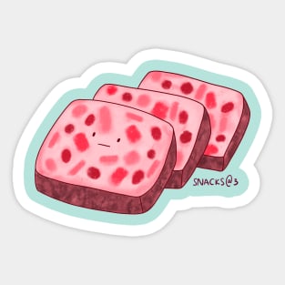 Fruit Cake in pink Sticker